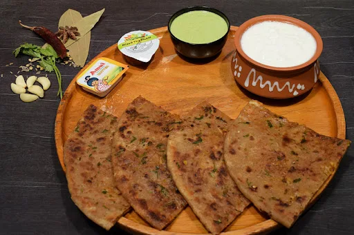 Aloo Pyaz Lasan Da Paratha