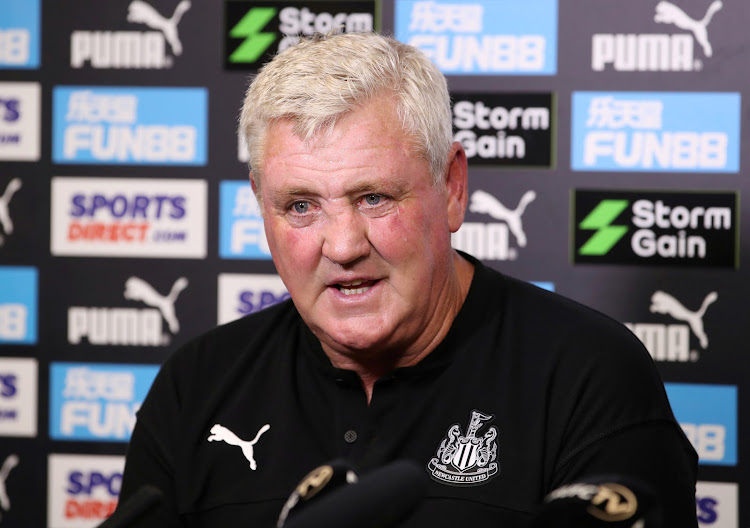 Newcastle United manager Steve Bruce during the press conference