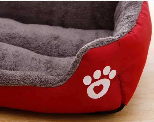 Pet Large Dog Bed Warm House Candy-colored Square Nest Pet Kennel For Small Medium Large Dogs Cat Puppy Plus Size Dog Ba