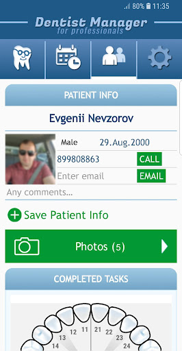 Dentist Manager patient organiser software