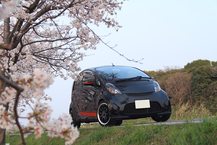 アイの三菱アイ・桜と愛車・ha1w・京都・桜並木に関するカスタム事例の投稿画像4枚目