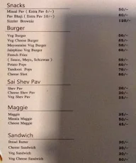 Cafe Sai menu 3