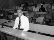 in the dock: Murder accused Johan Nel during his court appearance yesterday. He is facing multiple murder charges. 17/11/2008. © Sowetan. Pic. Elisha Molefe.