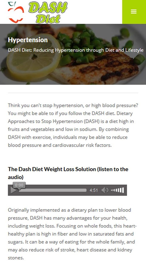 Dash Diet Action Plan Book Free Download