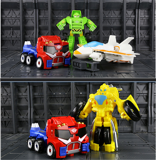 Title 6, Deformation Toy 5 Car Robot King Kong Model, a ...