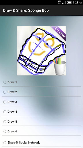 Draw Share Cartoon Sponge Bob