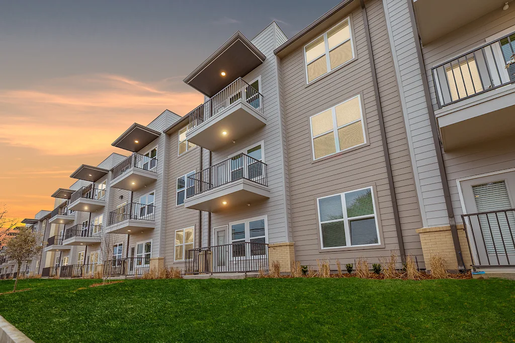 Villa Santa Maria Apartment Building at Dusk