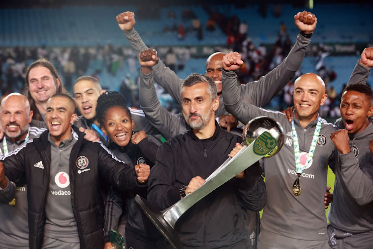 Jose Riveiro during the Nedbank Cup final match between Orlando Pirates and Sekhukhune United at Loftus Versfeld Stadium.