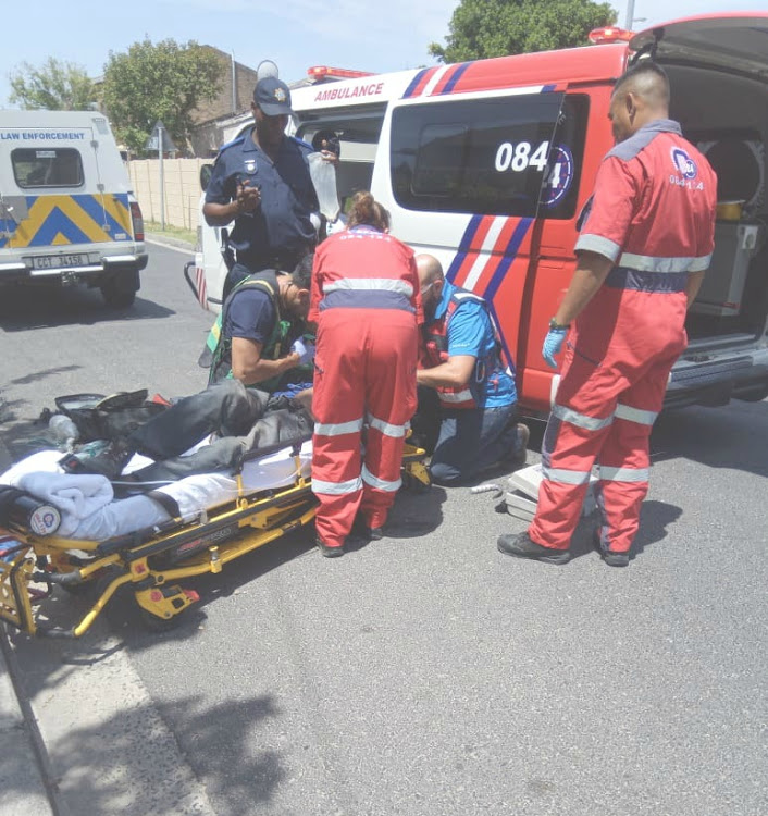 Paramedics helped patients who had collapsed