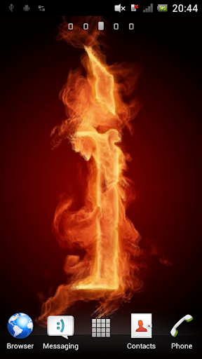 Fiery I Live Wallpaper