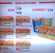 Subway menu 2