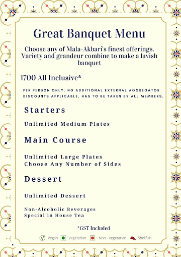 Mala-Akbari menu 