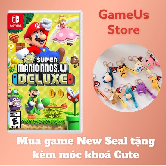 Băng Game Nintendo Switch : Super Mario Bros U: Deluxe - Nintendo Switch Hệ Us