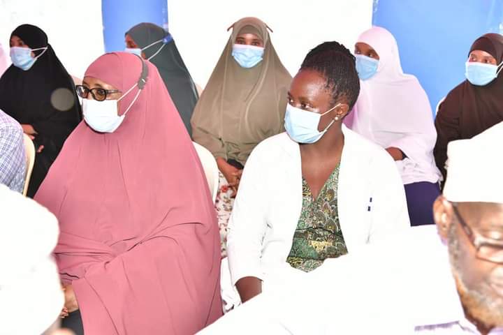 Health practitioners from Garisa during the launch of Fistula repair surgery.