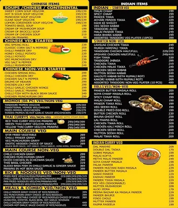 The Munchbox menu 