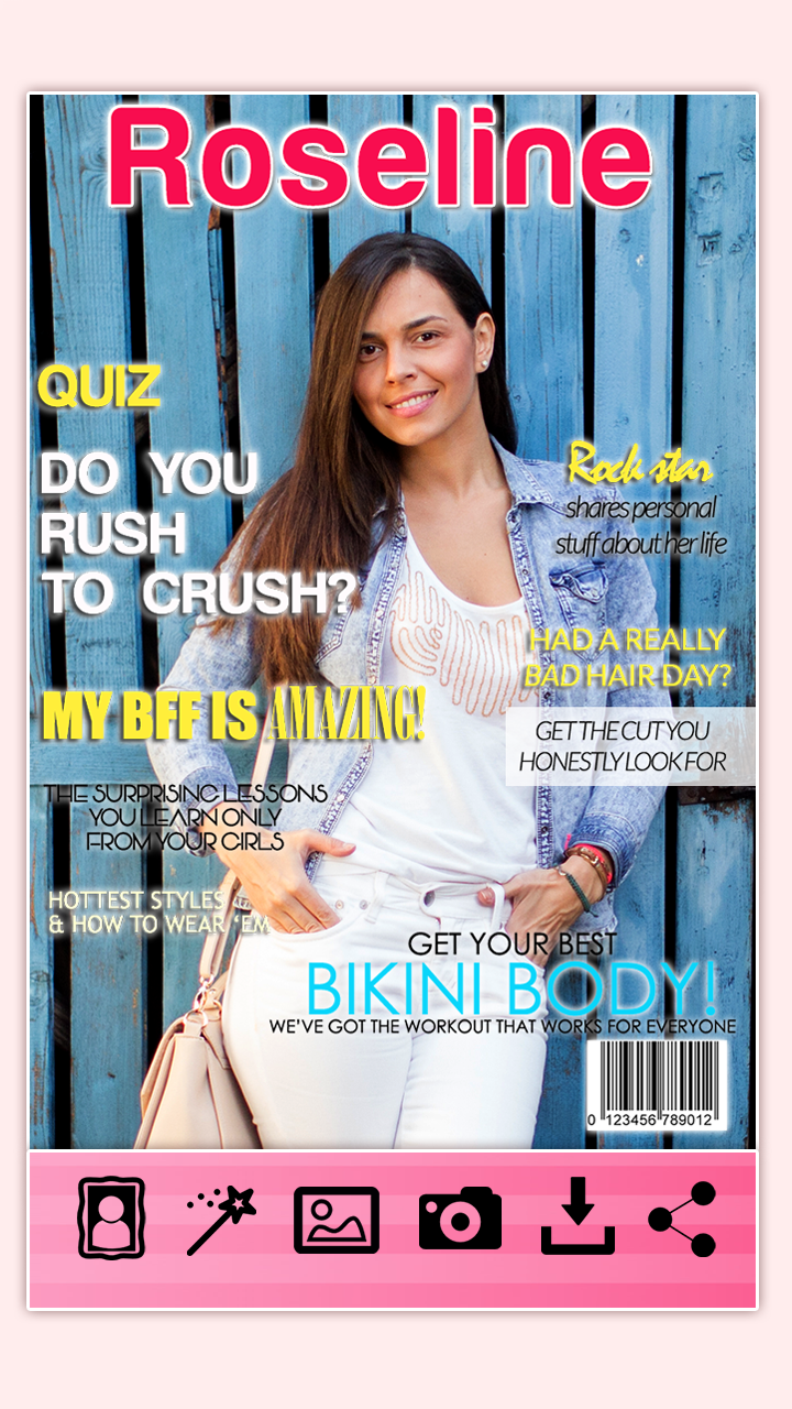 Magazine Cover Editor Screen 3