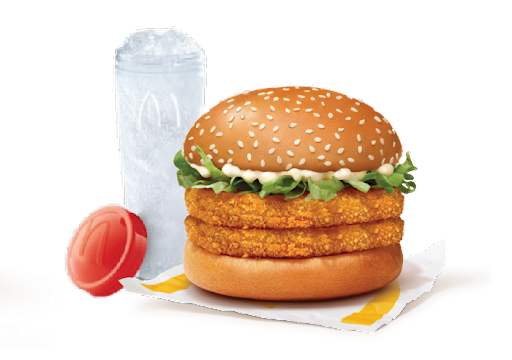 McVeggie Double Patty Burger + Sprite