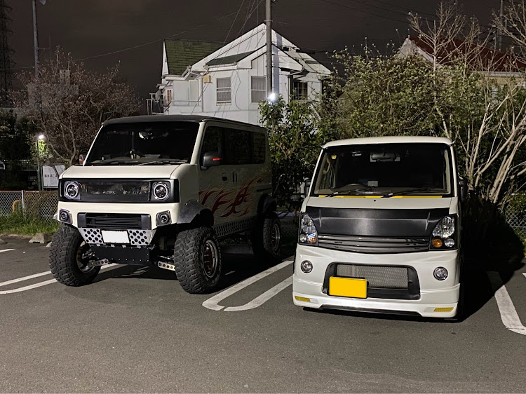 エブリイワゴンのバンパー加工・グリル加工・フェンダー加工・ワンオフ・DIYに関するカスタム事例の投稿画像2枚目