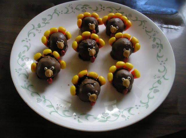 I Made These Turkeys Out Of Your Chocolate Covered Cherry Recipe. I Didn't Use A Mold, Although I Probably Should Have. I'd Need A Pretty Big One, Though. Anyway, Aren't They Cute?