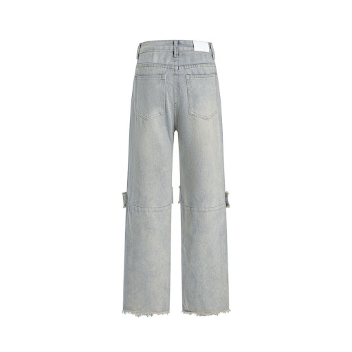 Title 9, Fashion Wash Mens Baggy Straight Trousers, off...