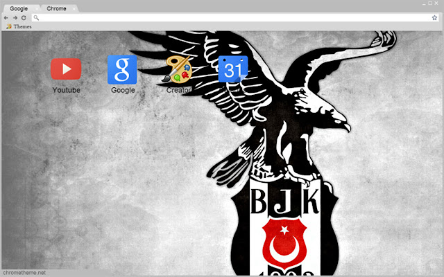 Beşiktaş Gri Tema chrome extension