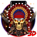 3d Nativ American Skull Theme 1.1.5 APK تنزيل