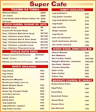 Super Caterers menu 2