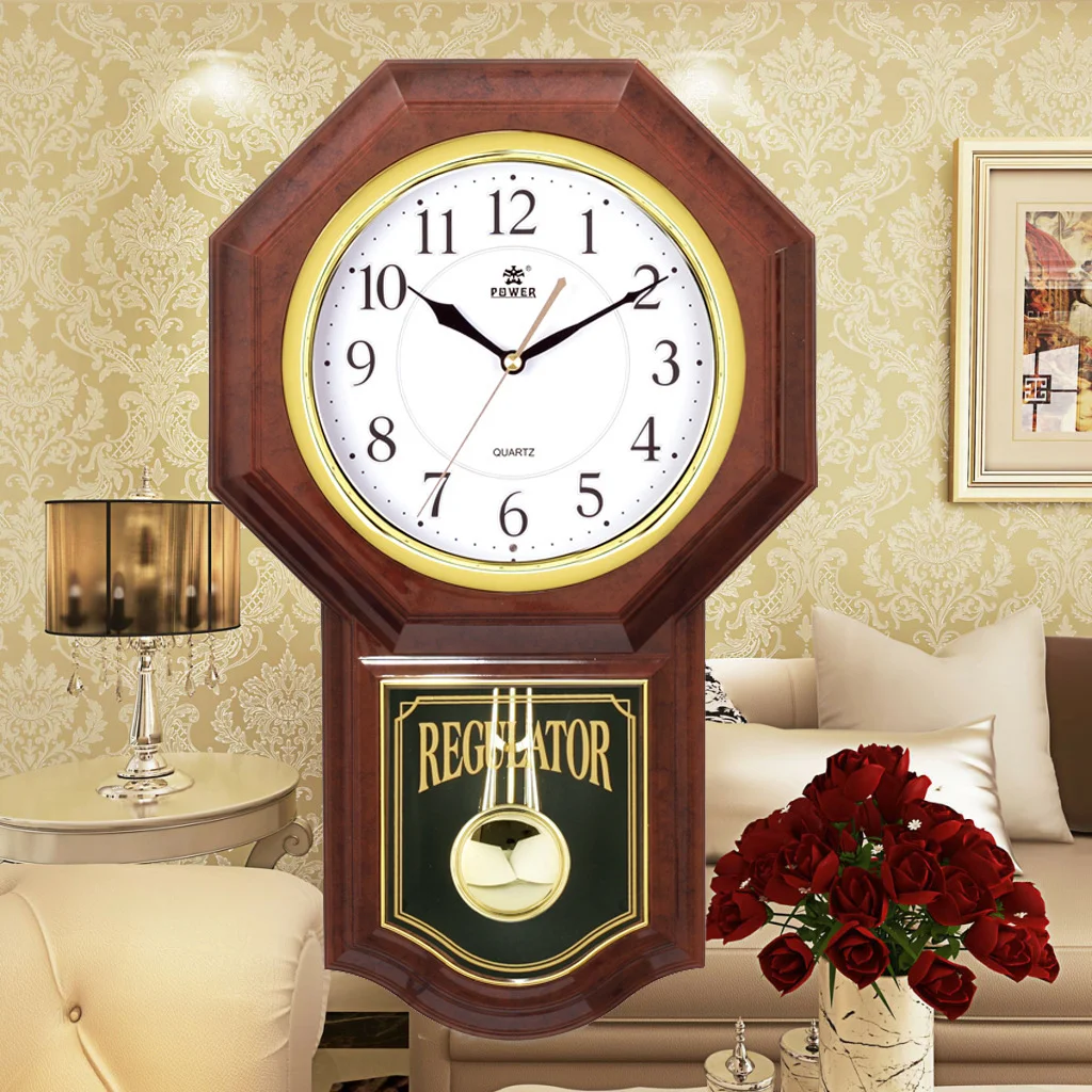 Title 1, Retro Pendulum Clock Chinese Style for Home Liv...
