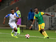 Tebogo Tlolane of Chippa United and Knox Mutizwa of Golden Arrows during the Absa Premiership match between Chippa United and Golden Arrows at Nelson Mandela Bay Stadium on February 22, 2019 in Port Elizabeth, South Africa. 