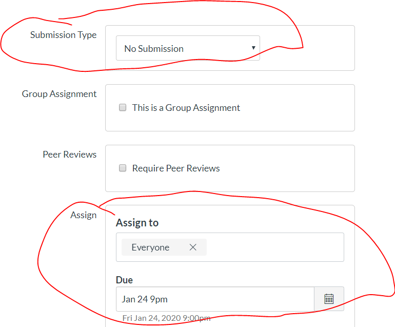 create a peer review assignment on canvas