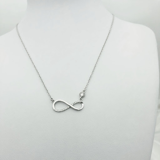 Title 2, Collier en argent sterling 925 plaqué platine p...