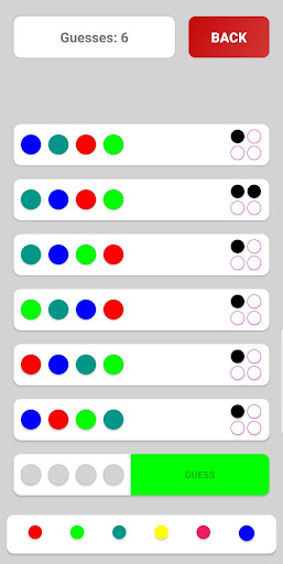 Mastermind Break the code