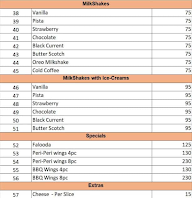 Sabari Cafe menu 5