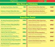 Hero Sandwiches menu 1