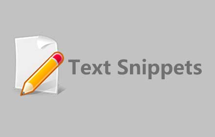 Text Snippets chrome extension