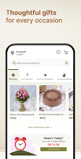 Screenshot FNP: Gifts, Flowers, Cakes App