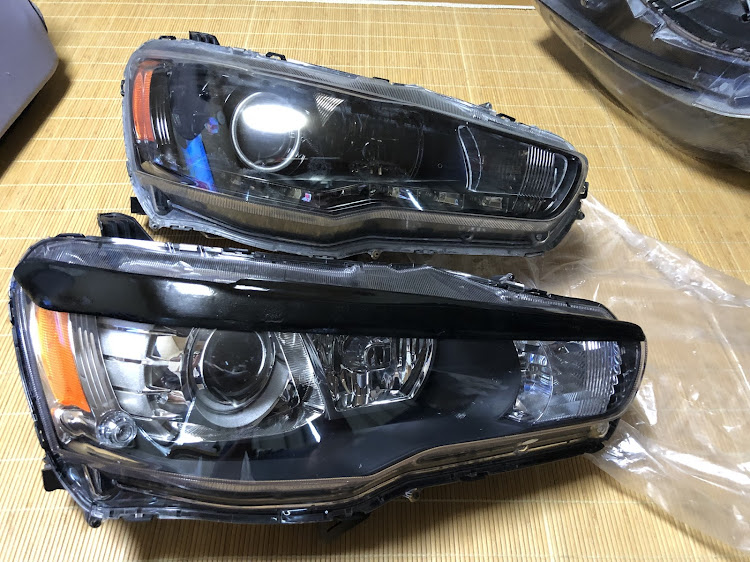 ランサーエボリューションのDIY・ヘッドライト交換・LED打ち替えに関するカスタム事例の投稿画像4枚目