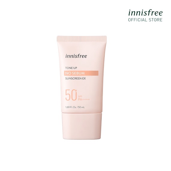 (Bao Bì Mới) Kem Chống Nắng Kiềm Dầu Và Nâng Tông Da Innisfree Tone Up No Sebum Sunscreen 50Ml Spf50+ Pa++++ 50Ml