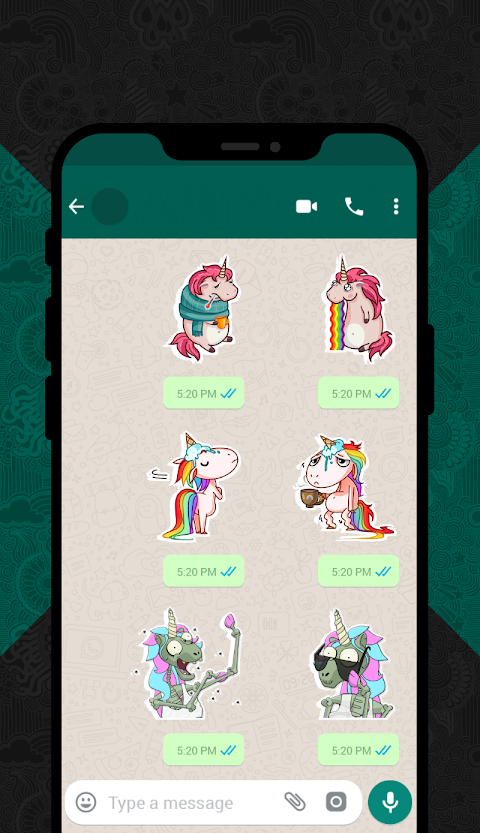 Unicorn Stickers for WhatsApp (WAStickerApps)のおすすめ画像5