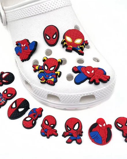 Cute Disney Marvel superhero PVC shoes charms cute Cart... - 3