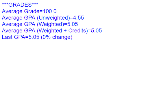 Tenafly GPA Calculator