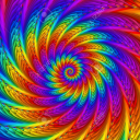 Psychedelic Rainbow Spiral