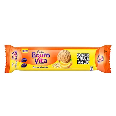 Cadbury Bournvita Banana Oats Biscuits - 120 g