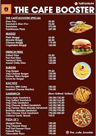 The Cafe Booster menu 1