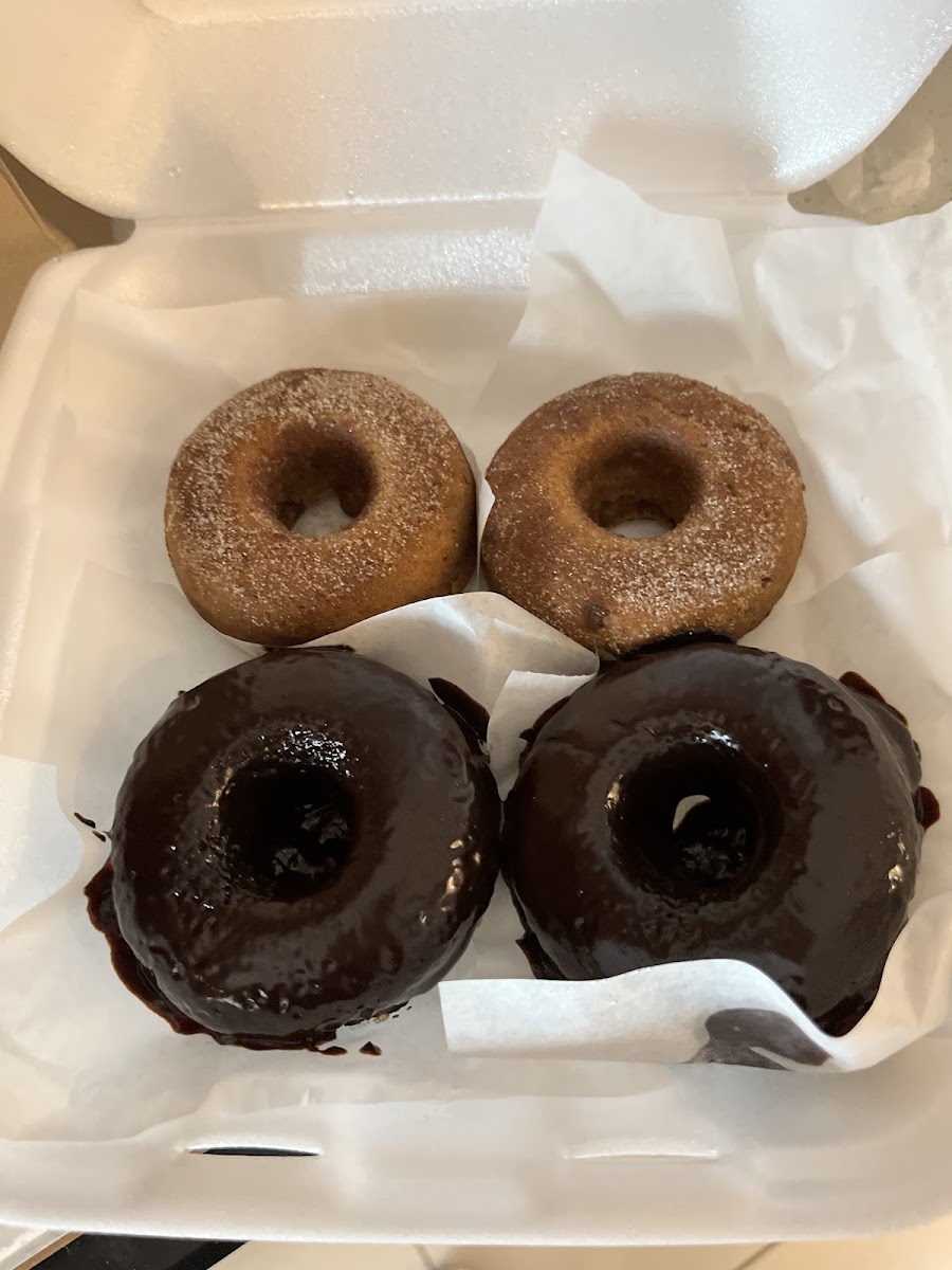 Pumpkin and Chocolate Donuts