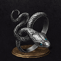 貪欲な銀の蛇の指輪