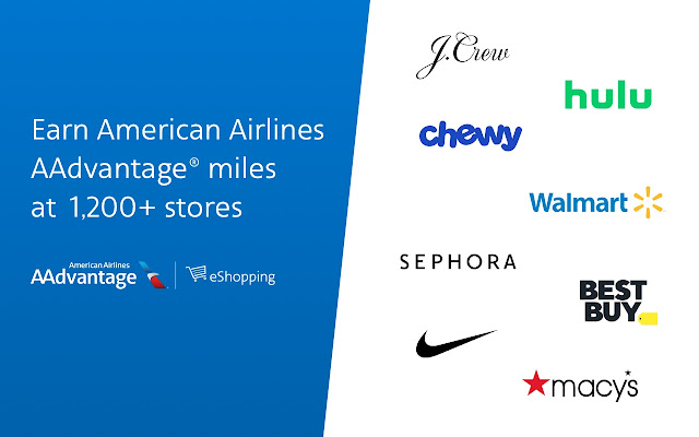 American Airlines AAdvantage eShopping℠ chrome extension