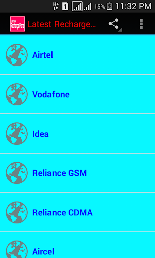 Latest Recharge Plans