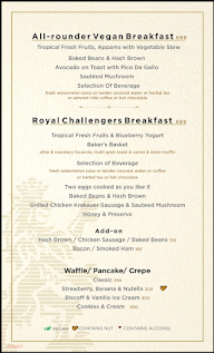 RCB Cafe menu 2