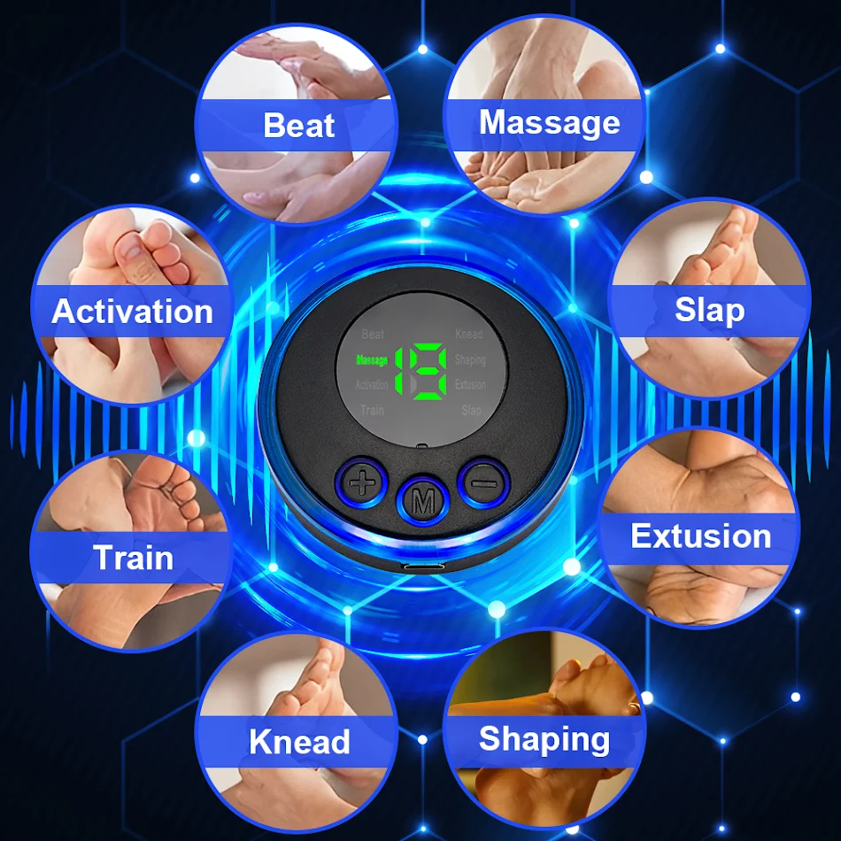 Oplaadbare draagbare intelligente voetmassagepad. Ontspan je voeten, verbeter de bloedsomloop en verminder stress met gemak.